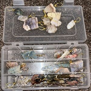 Wire Wrapped Stone Pendants